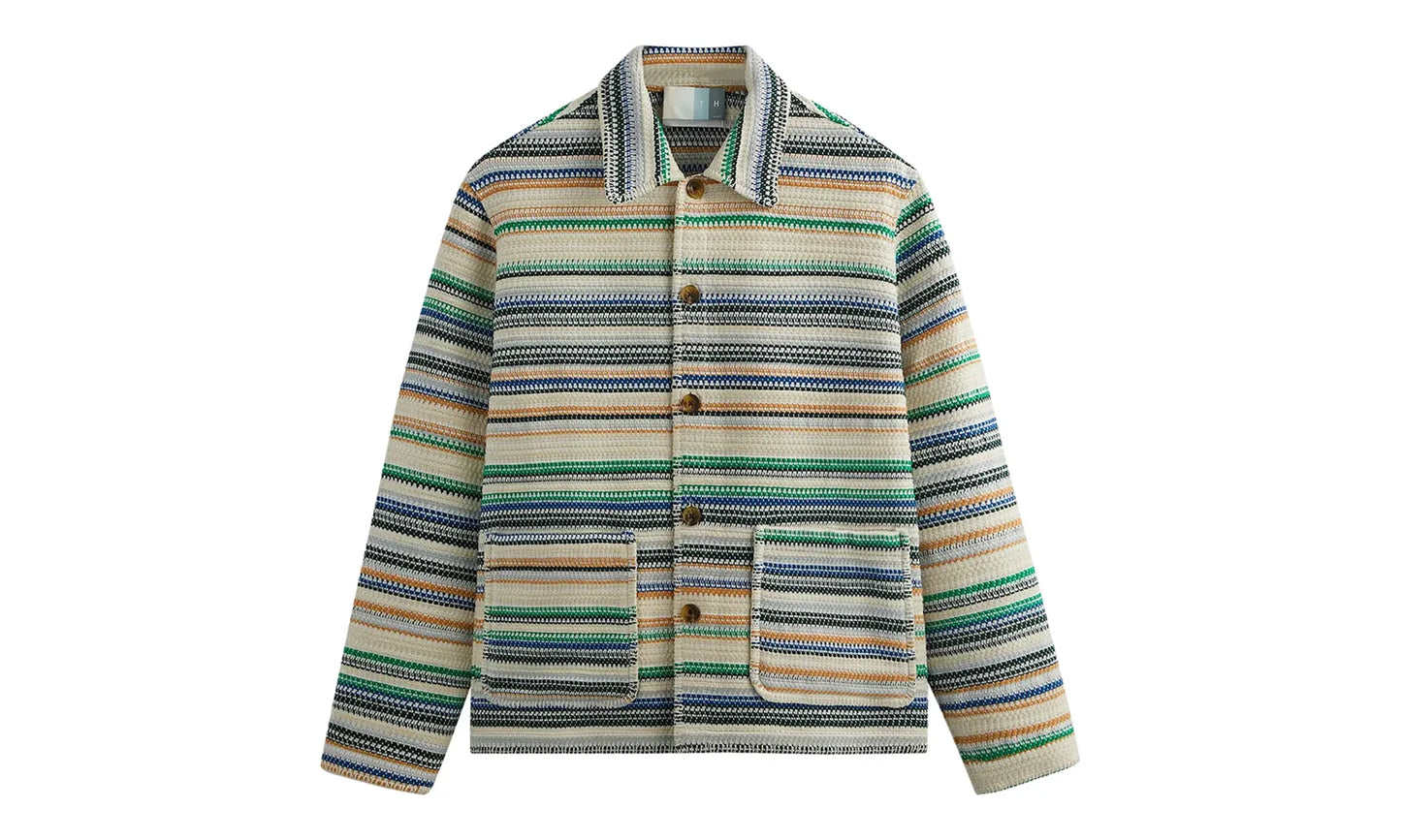 Woven Stripe Coaches Jacket "Current" khm010286 412