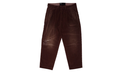 Synanon Cord Pleated Pants "Burgundy" 5U001Q3009BUR
