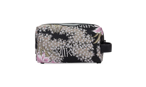Hibiscus Jacquard Beauty Case "Black" SS22MDK001_Black
