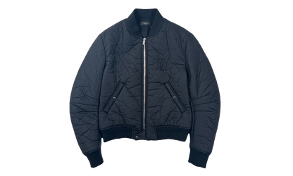 MA Logo Crinkle Nylon Bomber Jacket "Navy" PF22MOS011 001