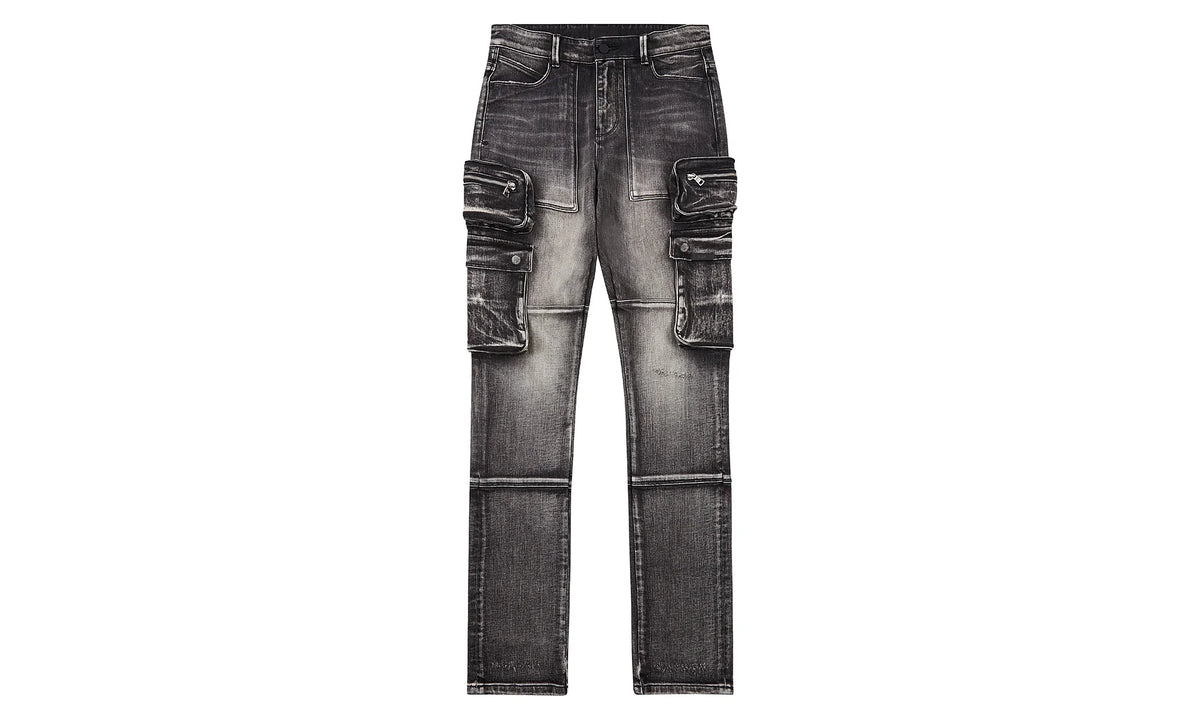 Slate Cargo Denim "Grey" B1839ASSTM