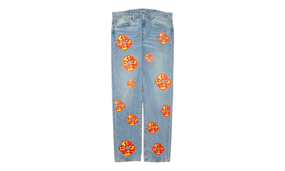 Offset Levi's 501 Cotton Wreath Jeans "Light Wash / Indigo / Multicolor" DT304