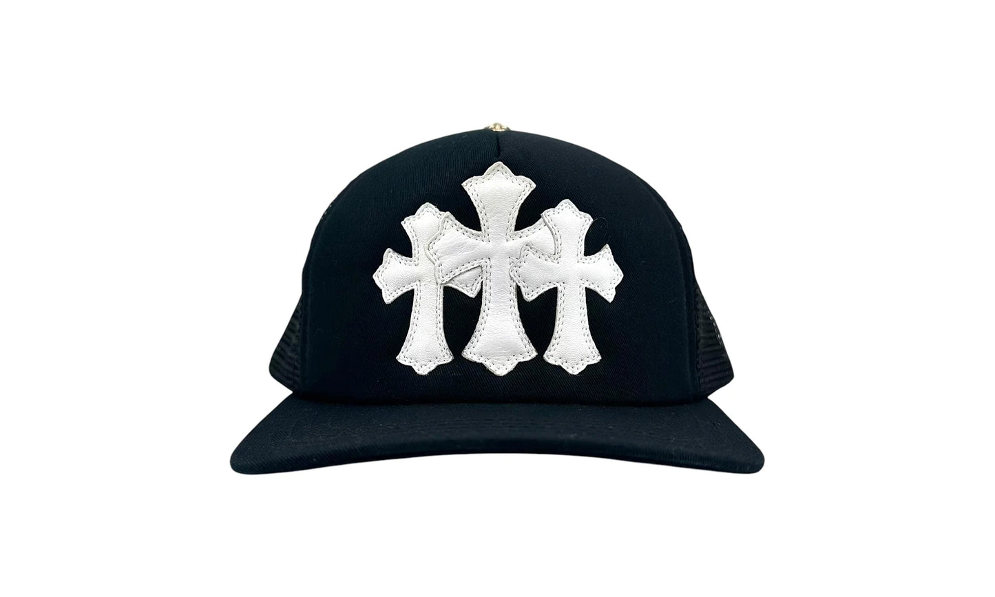 Cemetary Cross CH Trucker Hat "Black/White" CHRM0633