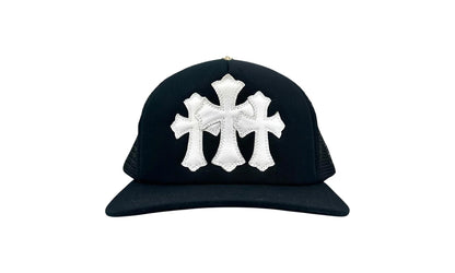 Cemetary Cross CH Trucker Hat "Black/White" CHRM0633