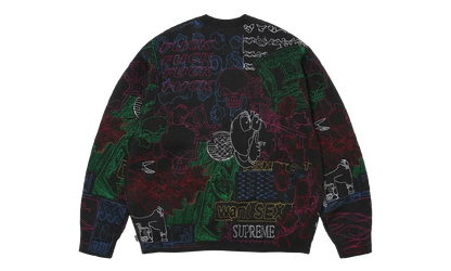 Collage Embroidered Sweater "SS26 - Black" SU27293