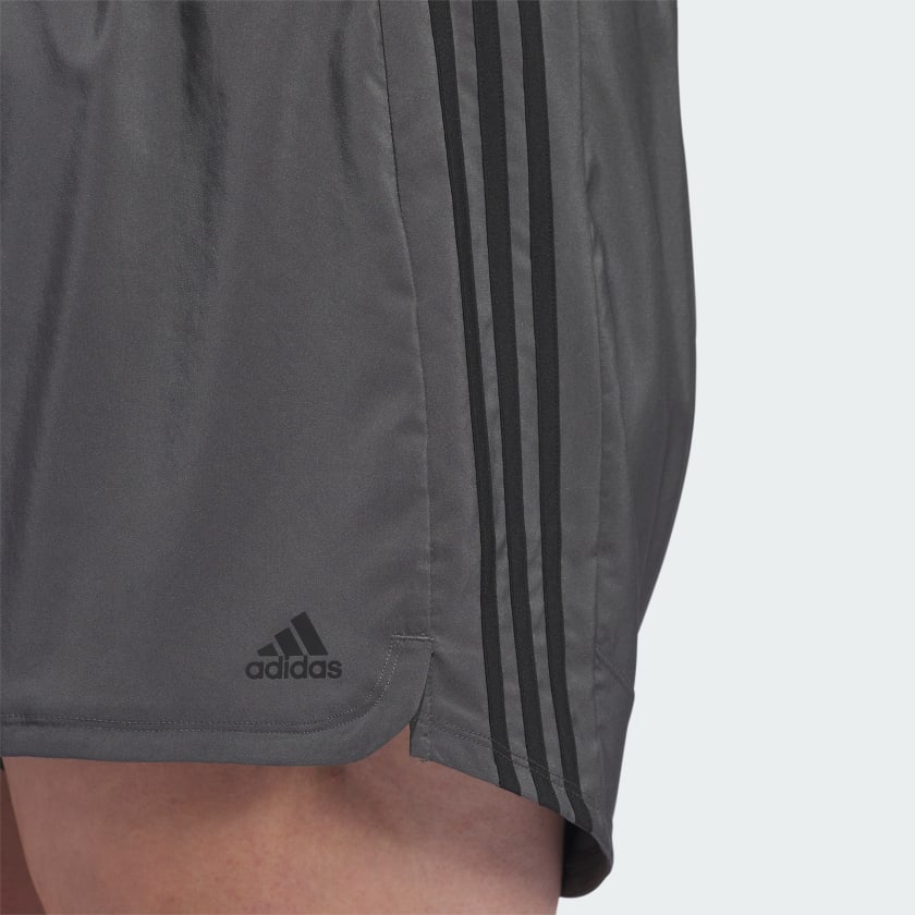 Women's adidas Pacer 3-Stripes Woven Shorts (Plus Size)
