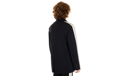 Single Breasted Side Stripe Blazer "Navy" PMEN016F21FAB0014637