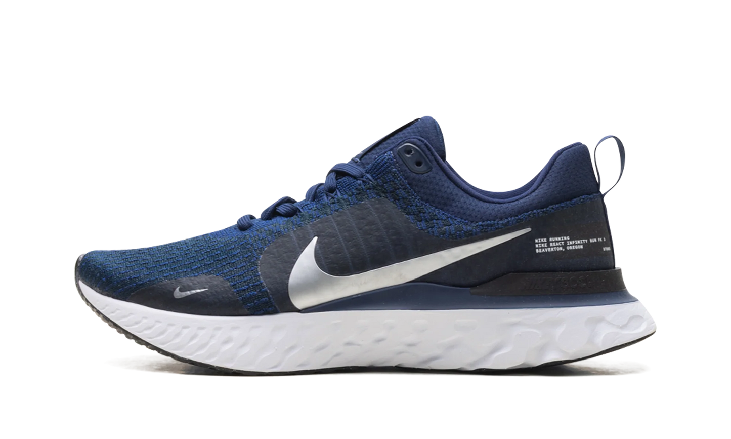 React Infinity Run Flyknit 3 "College Navy Metallic Silver" DZ3014 401