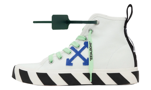 Vulcanized Mid Top "White Blue Arrow" OMIA119F22FAB0010146