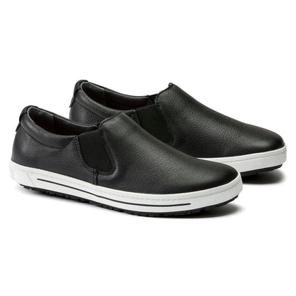 QO 400 Leather Slip On Shoe in Black