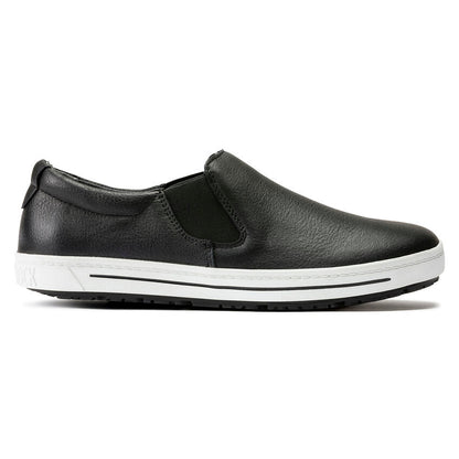 QO 400 Leather Slip On Shoe in Black