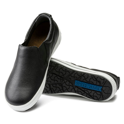 QO 400 Leather Slip On Shoe in Black