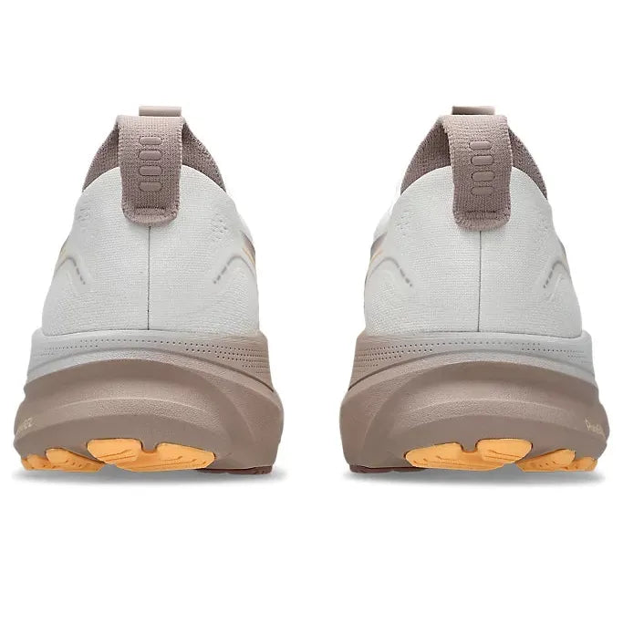Women's Gel-Kayano 32 Running Shoes Wide in White/Orange Glow