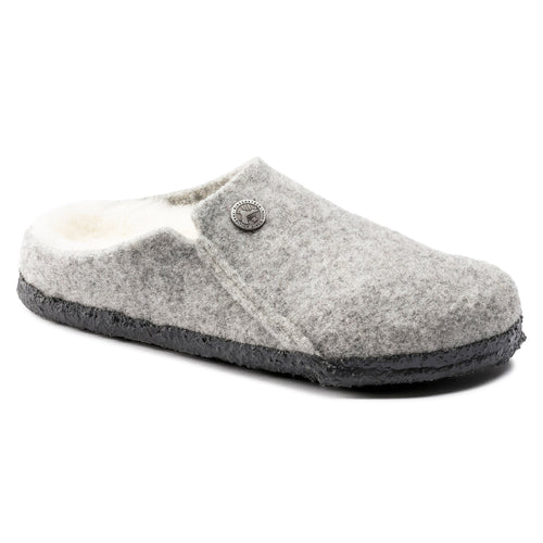 Kid's Zermatt Wool Felt Shearling Slipper in Light Gray