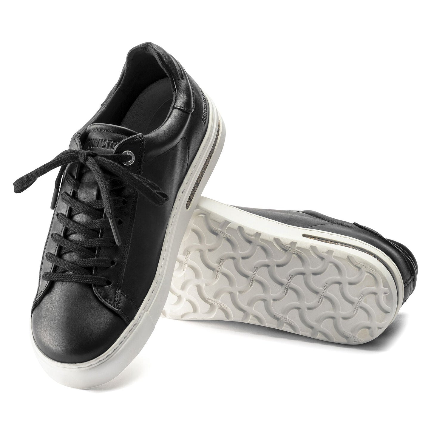 Bend Leather Low Sneaker in Black