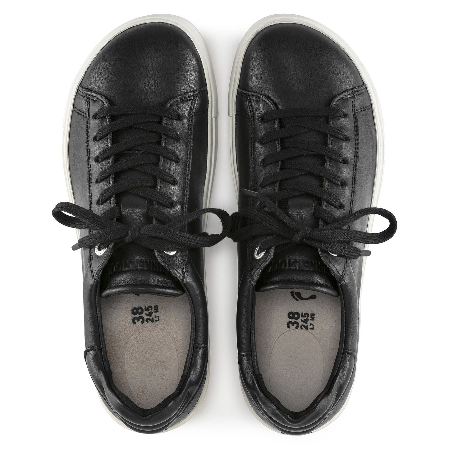 Bend Leather Low Sneaker in Black