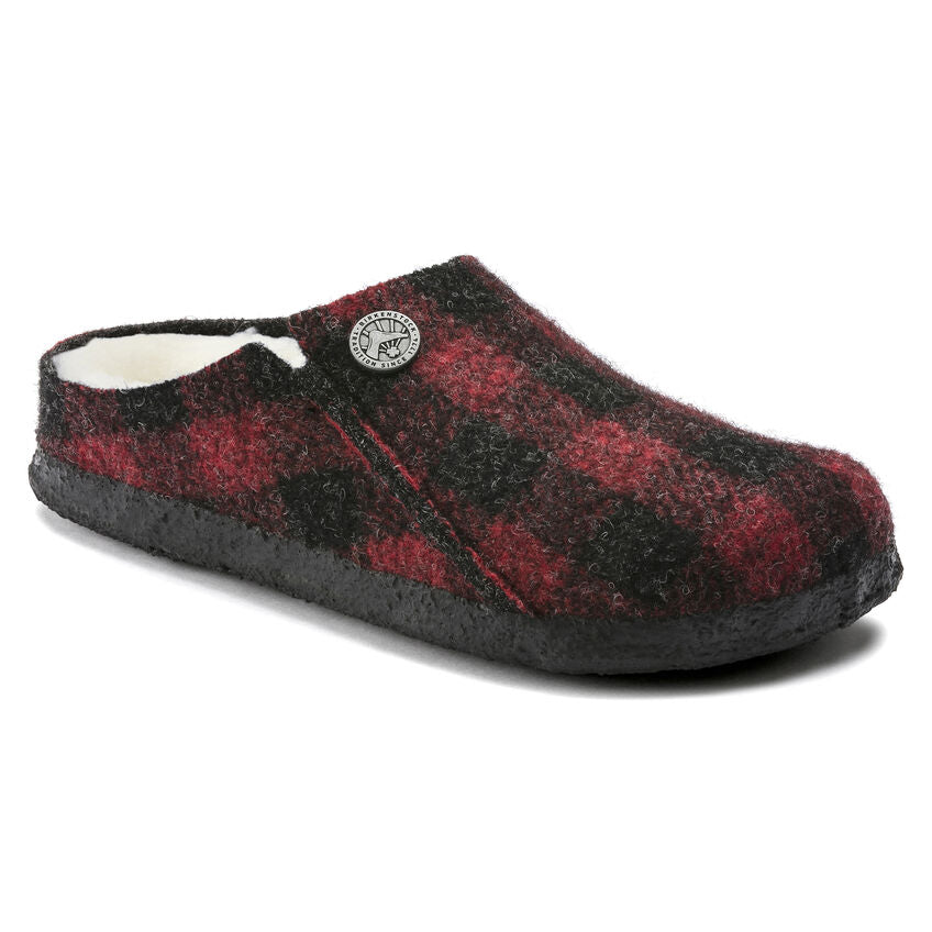 Kid's Zermatt Shearling in Plaid Red