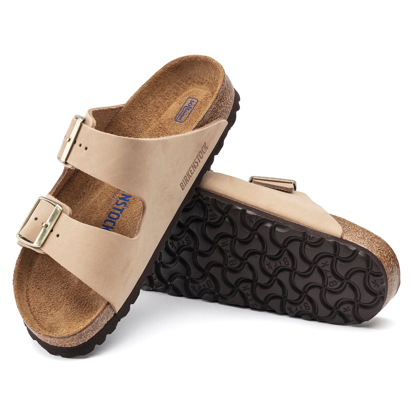 Arizona Nubuck Leather Soft Footbed in Sandcastle