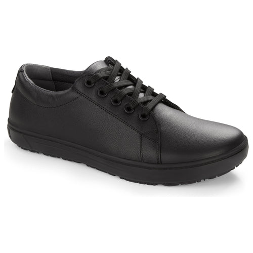 QO 500 Leather Safety Shoe in Black Leather