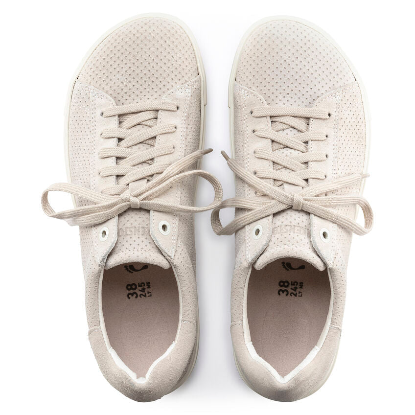 Bend Low in Suede Embossed in Antique White