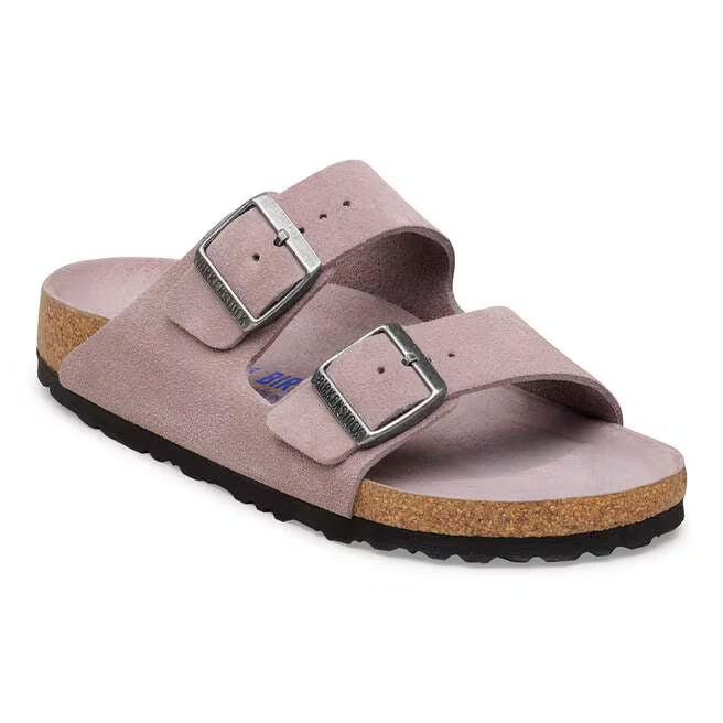 Arizona Soft Footbed Suede Leather in Faded Purple Tonal