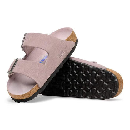 Arizona Soft Footbed Suede Leather in Faded Purple Tonal