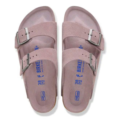 Arizona Soft Footbed Suede Leather in Faded Purple Tonal