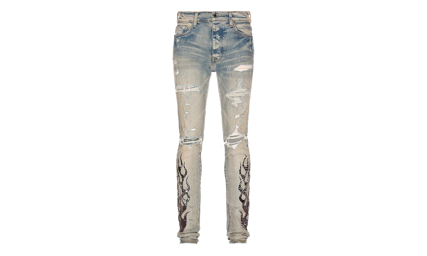 Bandana Flame Jeans "Clay / Indigo / Black" PS22MDS192 464