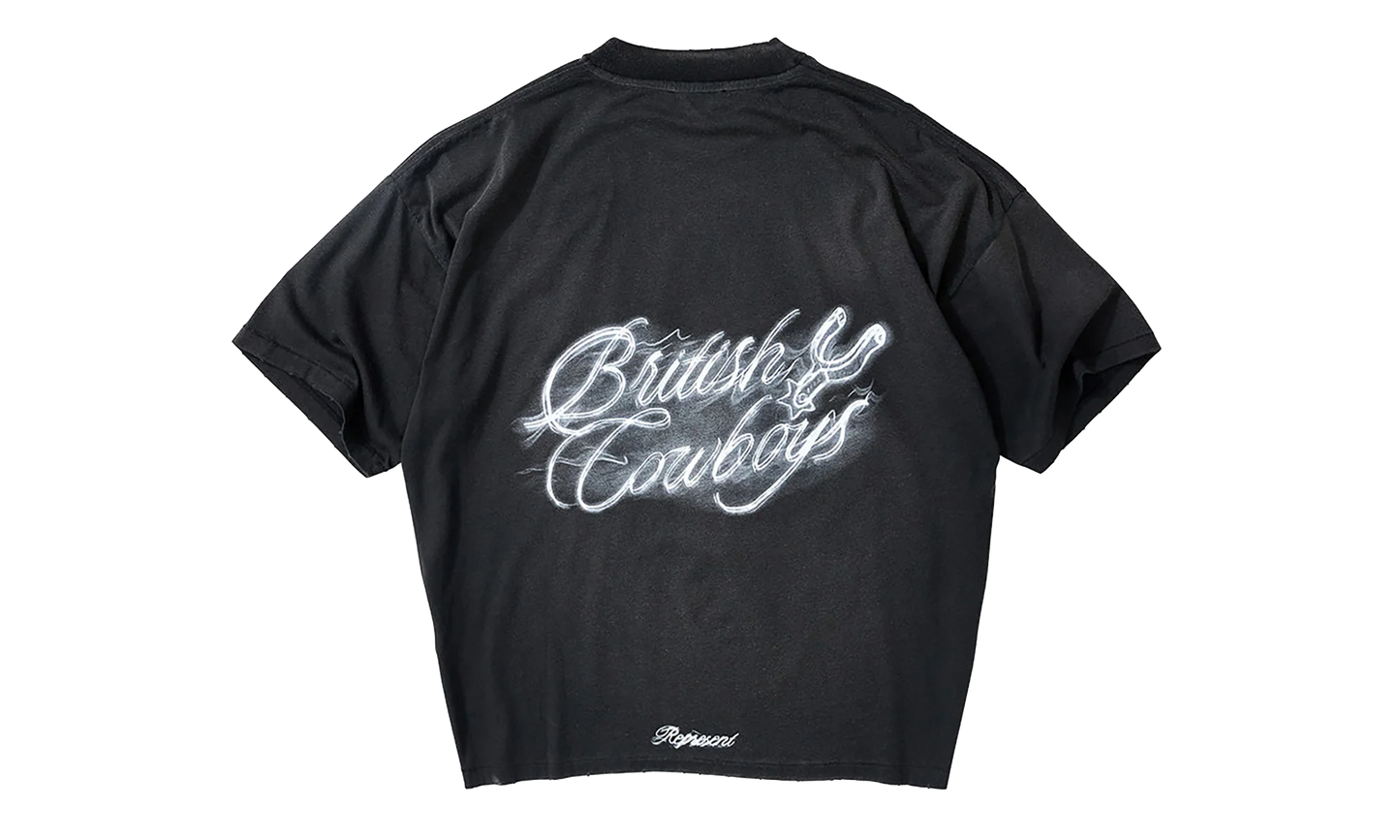 British Cowboys SS Tee "Stained Black" MLM100592-SB