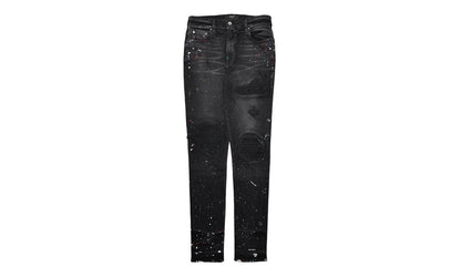 MX1 Painted Denim Patch Jeans "Aged Black" MBMX1 PDP ABL