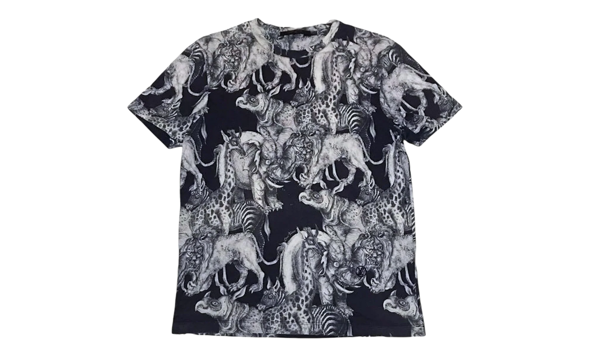 Chapman Brothers Allover Animals Short Sleeve Tee "Navy" 1AI3M