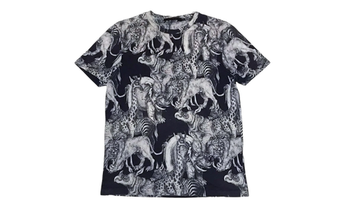 Chapman Brothers Allover Animals Short Sleeve Tee "Navy" 1AI3M