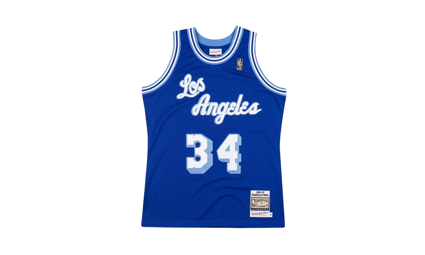 NBA Shaquille O'Neal Authentic Jersey "1996 Los Angeles Lakers - Royal" AJY4CP19140 LALROYA96SON