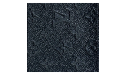Embossed Monogram Long Wallet "Black/Gold" LVEMLWBG