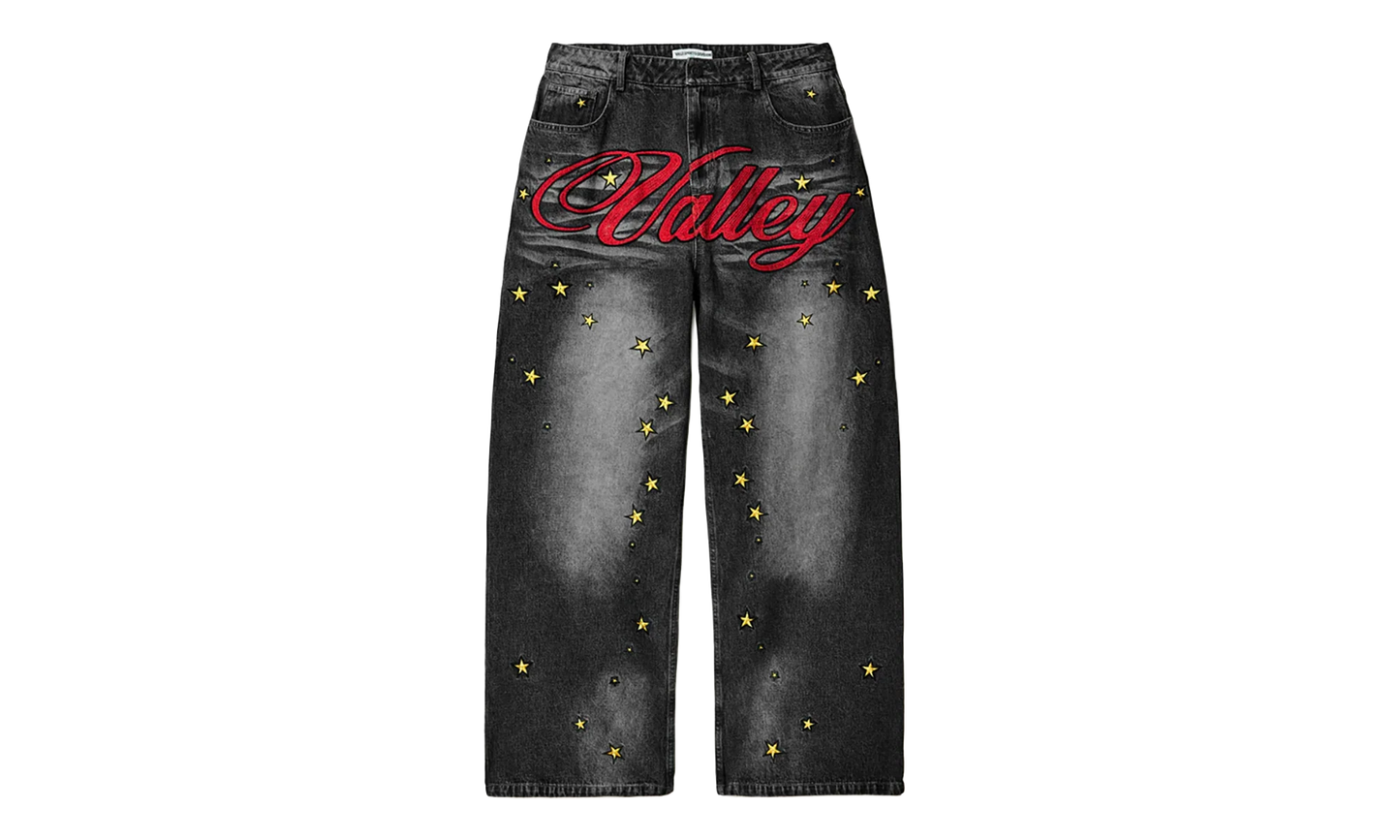 Cosmo Denim Pants "Black" VAL100