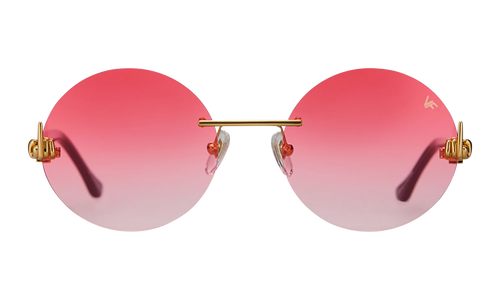 508 Rimless Drill Mount F.U. Edition 24KT "Yellow Gold / Black / Fire Red Gradient" DMMF2 0008 16T6