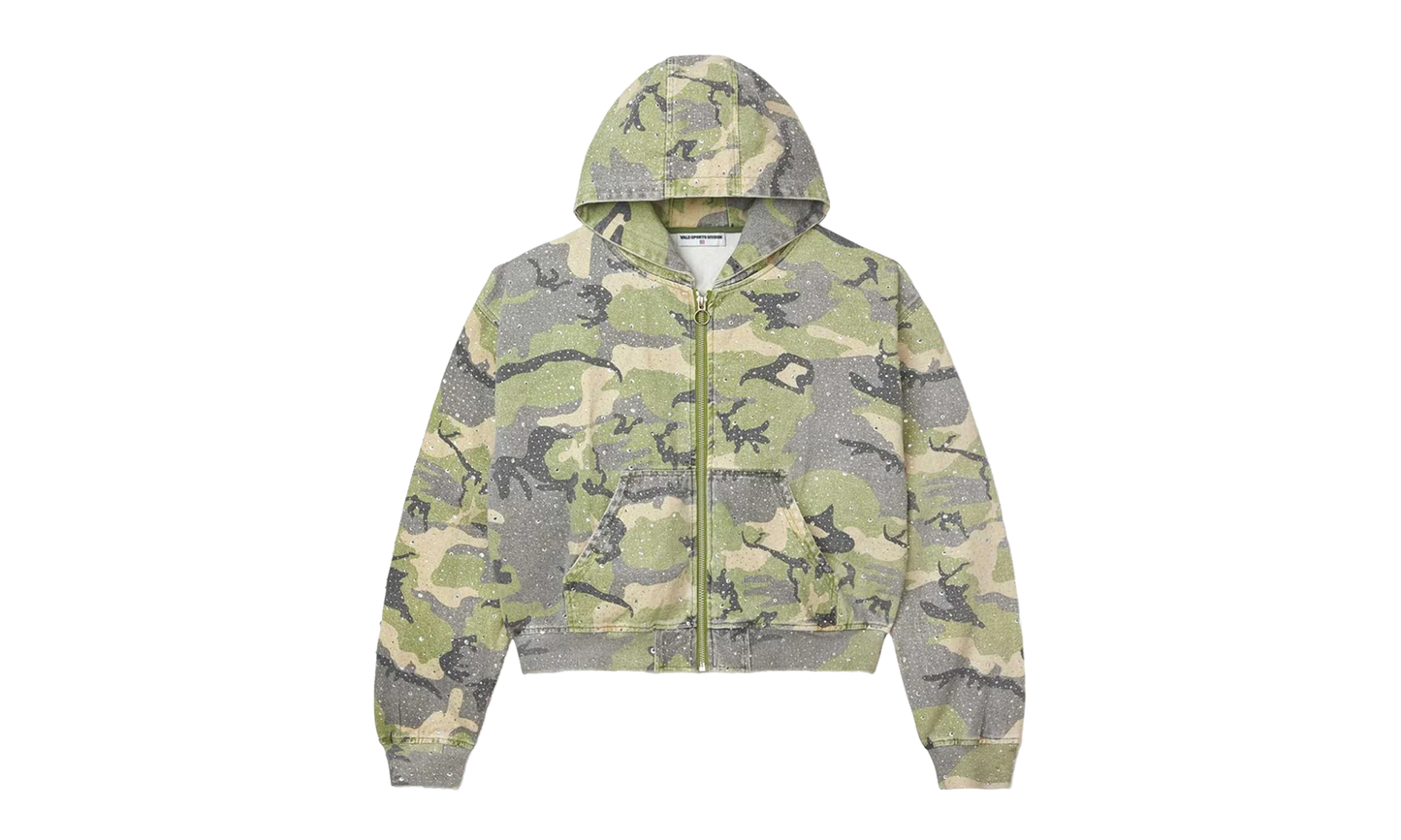 Crystal Camo Work Zip Up Jacket "Green" 10076922