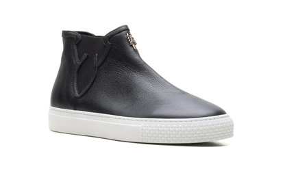 Leather High Top Trainers "Black" CHRM1173