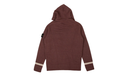 Knit Wool Blend Zip-Up Hoodie "Wine Purple" 7115539A3 V0011