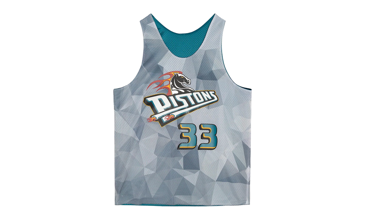 NBA Reversible Mesh Tank "Pistons Grant Hill" TMTK3208-DPIYYGHITEAL_S