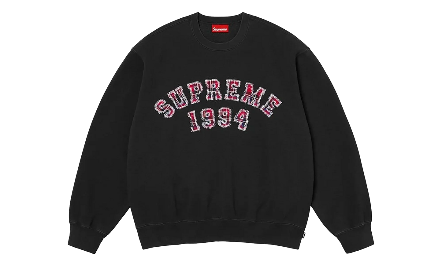 Plaid Arc Crewneck "SS26 - Black" SU27408
