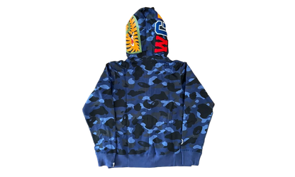 Color Camo Shark Full Zip Hoodie "Navy Blue" BCCSFZUHSB