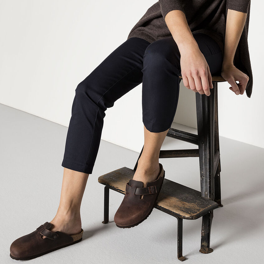 Boston Soft Footbed Oiled Leather in Habana
