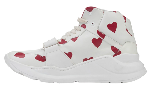 Regis Heart Print High-Top Sneaker WMNS "White" BRB WHT SNK 69LE 2364