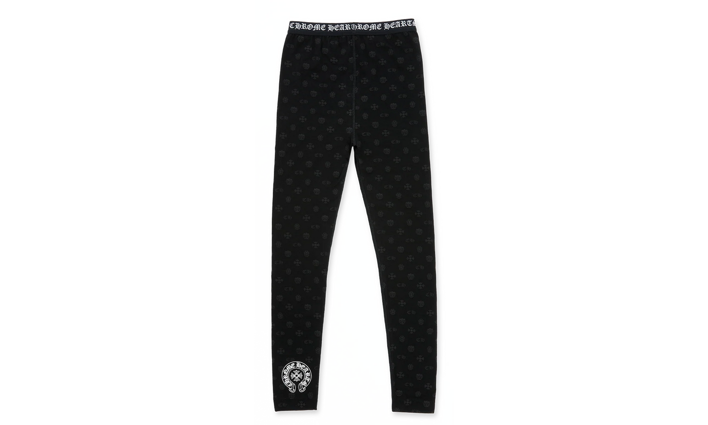 Logo Leggings "Black W/ Grey Motif" CHRM1075