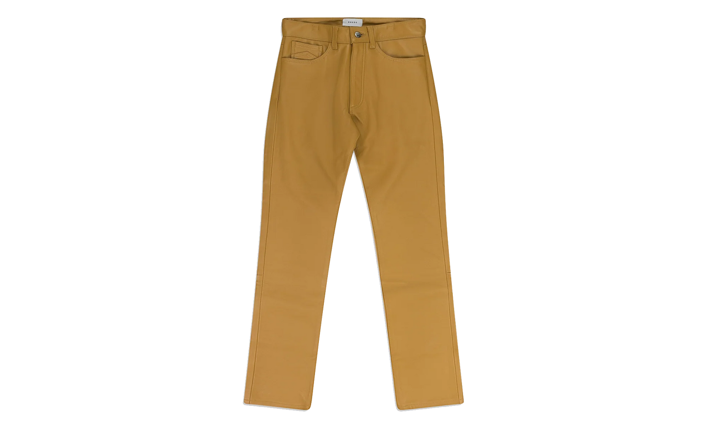 Leather Pants "Brown" RHDMBTM0195 BRN