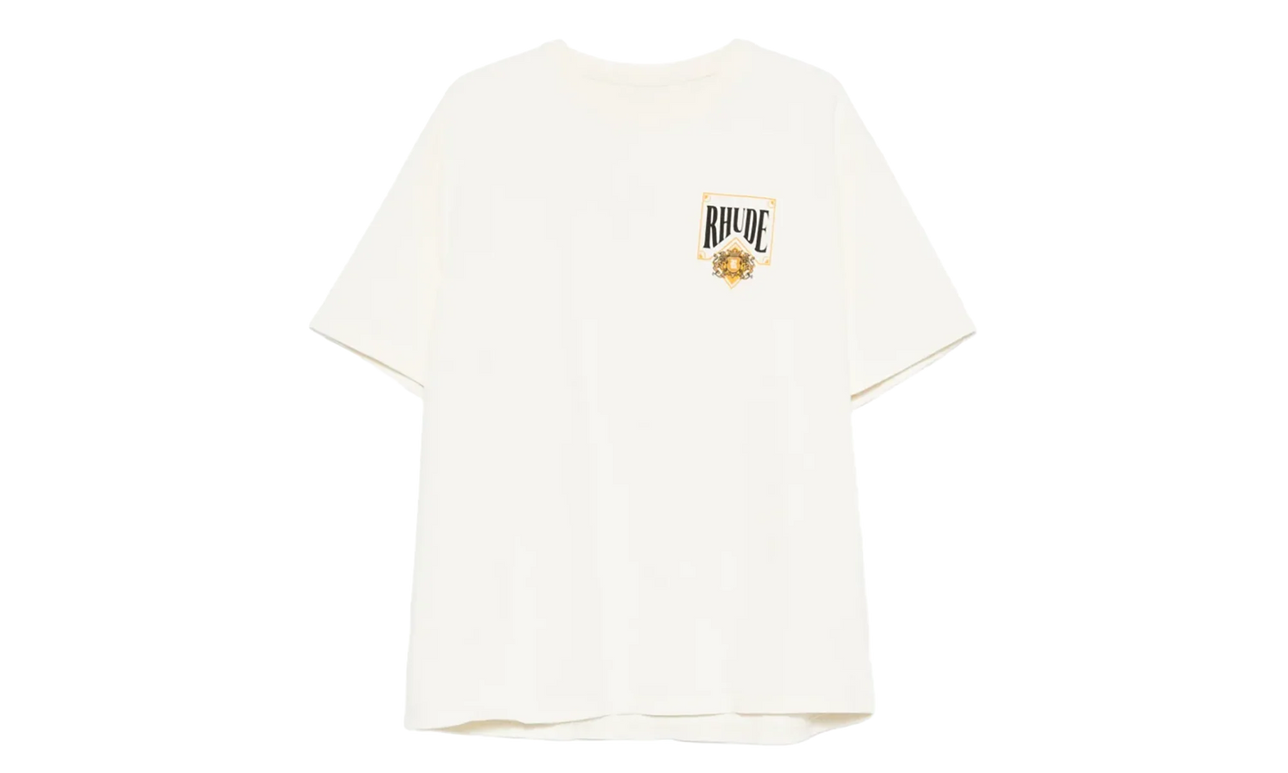 Playing Card T-Shirt "Vintage White / Yellow" RHSS26TT02012 WHT