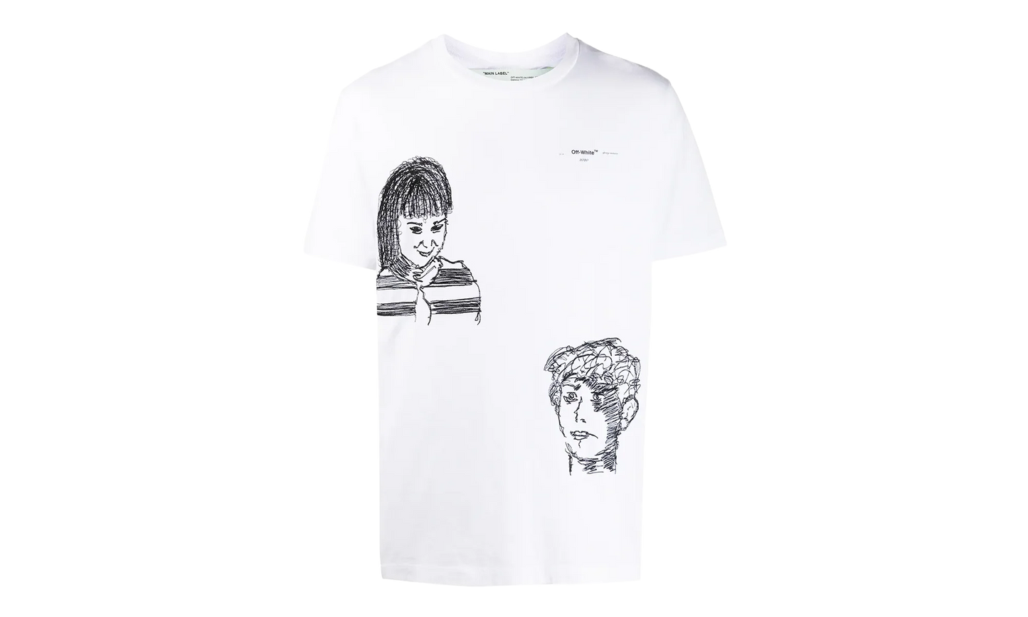 Unfinished S/S Over T-Shirt "White" OMAA027S201850090110