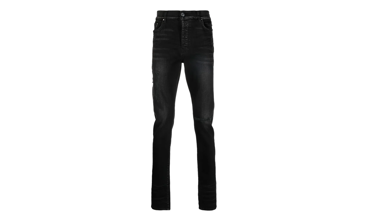 Distressed Logo Jeans "Aged Black" PS23MDS007 023