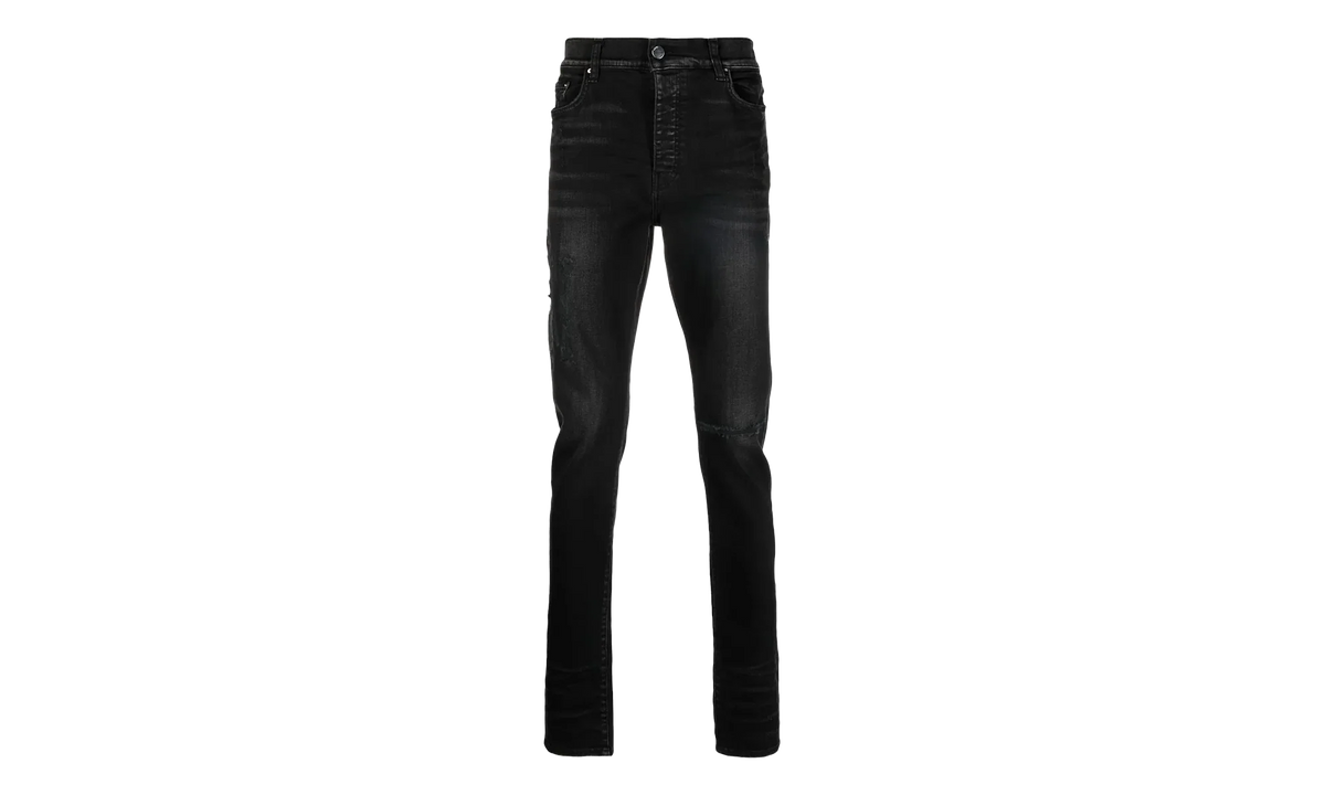 Distressed Logo Jeans "Aged Black" PS23MDS007 023